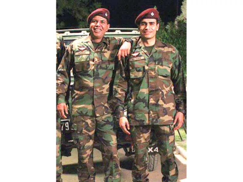 ashir azeem left and farhan ally agha right on the sets of maalik photo publicity ashir azeem left and farhan ally agha right on the sets of maalik photo publicity