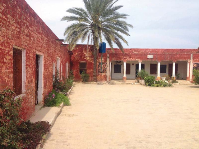 the school also lacks a boundary wall and risks losing ground to a graveyard that lies next to it photo express