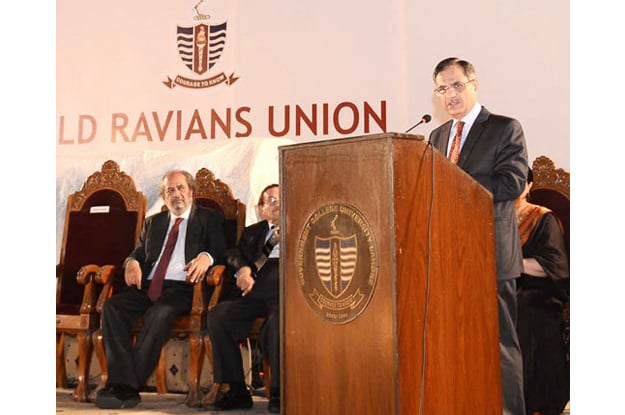 justice saqib nisar speaking at the ceremony photo nni