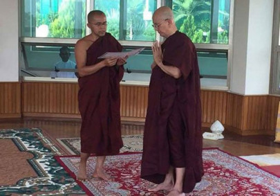 former myanmar president becomes a monk former myanmar president becomes a monk