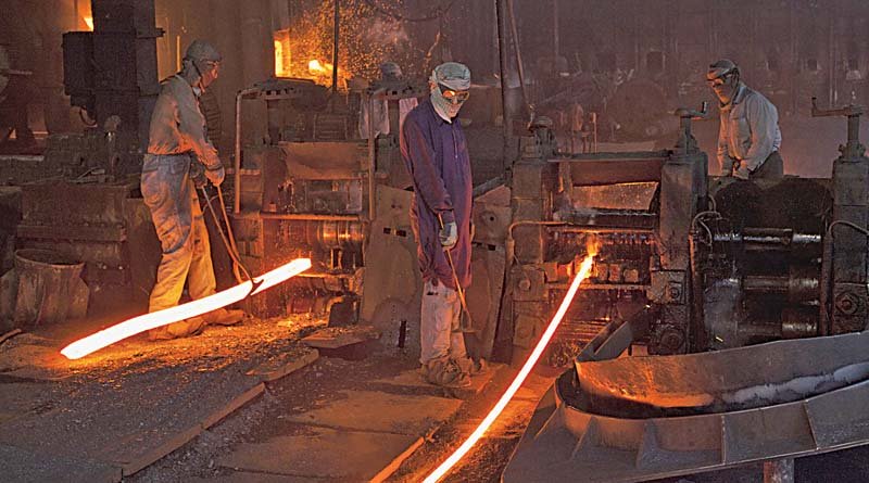 import substitution begins in steel sector