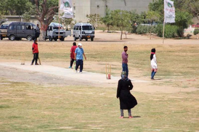 in a first ku cricket tournament open for female students