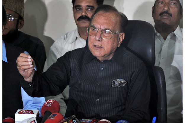 pakistan peoples party central punjab president mian manzoor ahmad wattoo addressing a press conference photo express