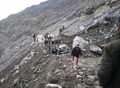 landslides cut off g b from rest of pakistan landslides cut off g b from rest of pakistan