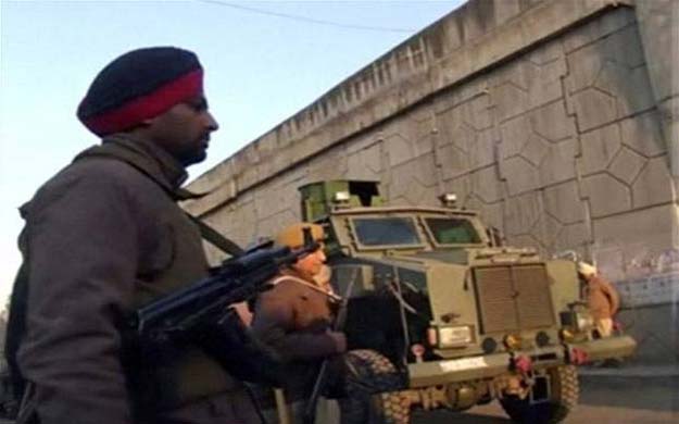 police personnel outside the iaf base in pathankot photo reuters