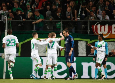 real suffer shock first leg defeat at wolfsburg real suffer shock first leg defeat at wolfsburg