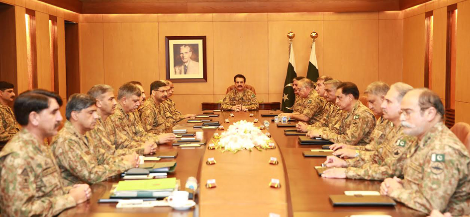 a file photo of a corps commander conference at the ghq in rawalpindi photo ispr