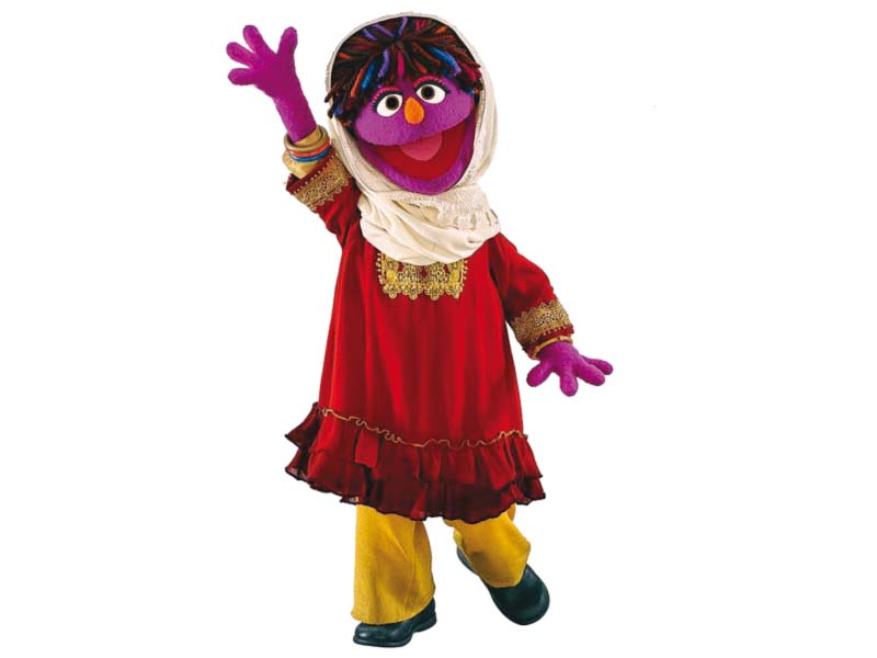 the sesame street afghan muppet zari made her debut on thursday on the fifth season of baghch e simsim photo reuters