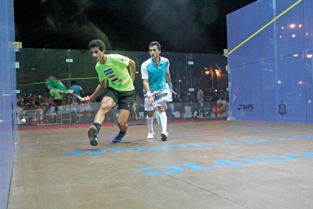 despite pakistani players best efforts they could not get the better of their egyptian counterparts whose superior fitness paid dividends in legends versus champions series photo courtesy psf despite pakistani players best efforts they could not get the better of their egyptian counterparts whose superior fitness paid dividends in legends versus champions series photo courtesy psf