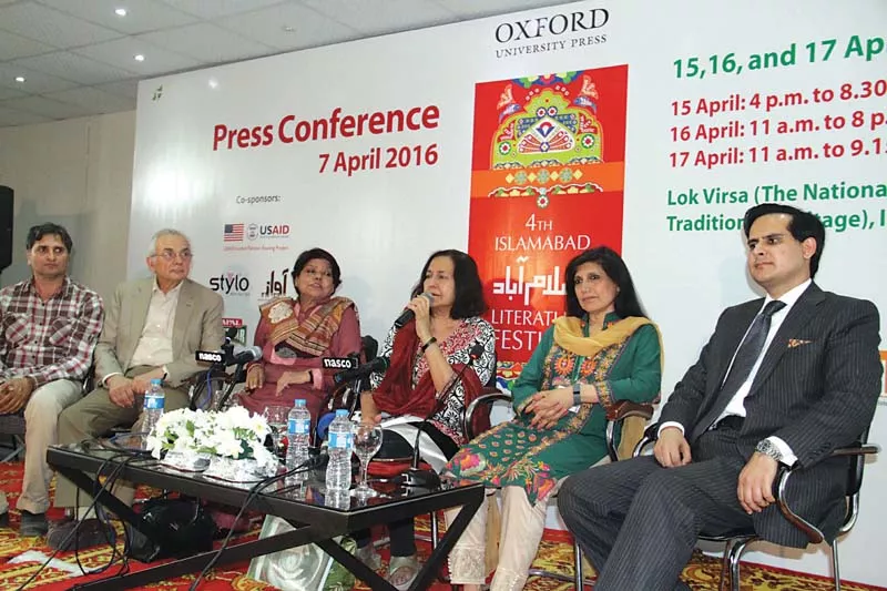 fauzia saeed kishwar naheed ilhan niaz and others address the media at the lok virsa museum photo express fauzia saeed kishwar naheed ilhan niaz and others address the media at the lok virsa museum photo express