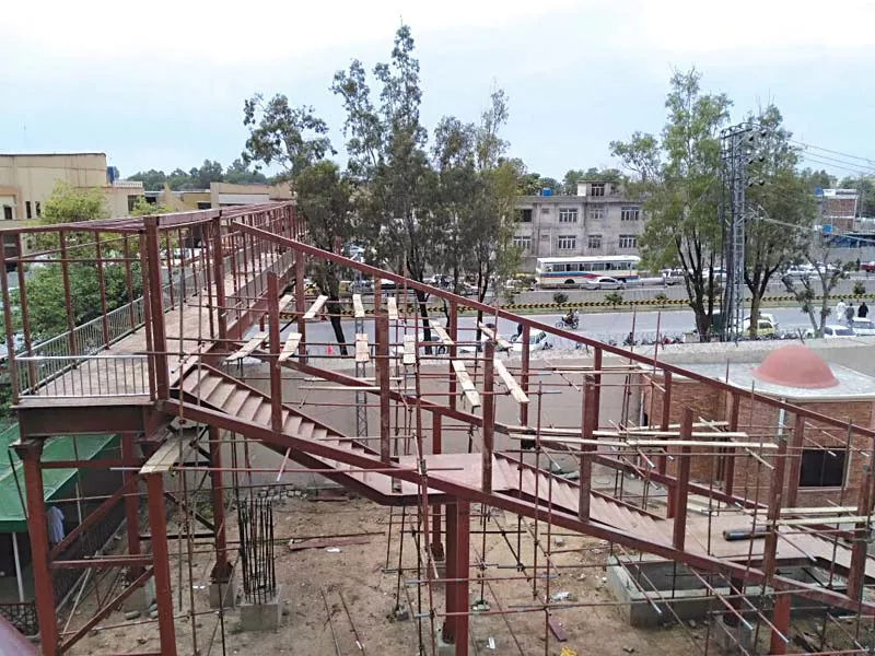 work on much needed pedestrian bridge starts photo express work on much needed pedestrian bridge starts photo express