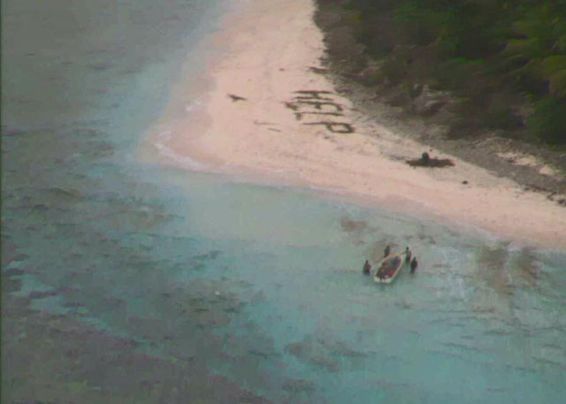 picture shows pacific island of fanadik where the three men were rescued from photo us coast guard hawaii pacific