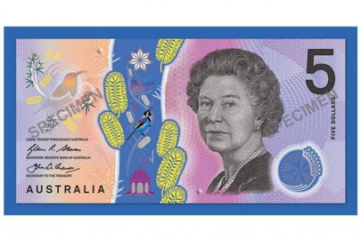 colourful vomit like australian 5 note unveiled