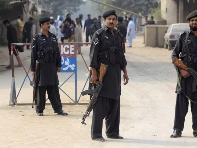 file photo of khyber pakhtunkhwa police personnel photo reuters file photo of khyber pakhtunkhwa police personnel photo reuters