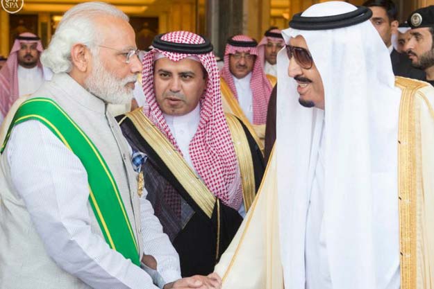 saudi king salman right shakes hands with india 039 s prime minister narendra modi in riyadh saudi arabia april 3 2016 photo saudi press agency handout via reuters