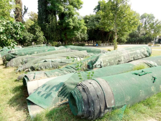artificial turf yet to be installed at hockey field in khalabat township photo ziaul islam artificial turf yet to be installed at hockey field in khalabat township photo ziaul islam