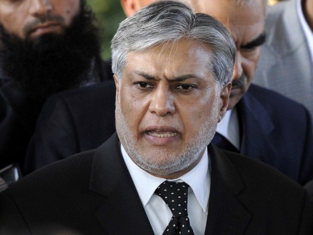 former finance minister and pakistan muslim league nawaz pml n leader senator ishaq dar photo afp file