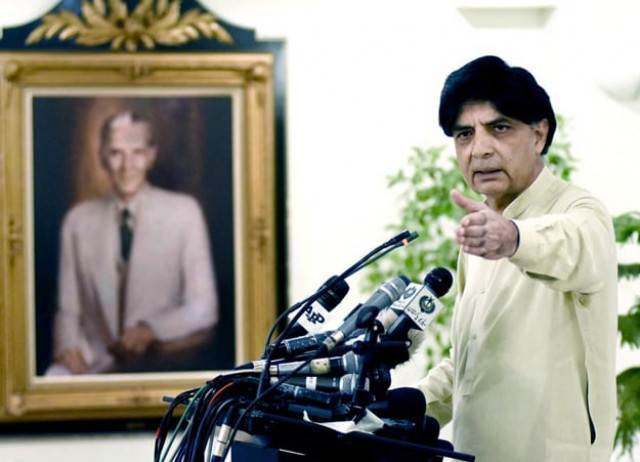 interior minister chaudhary nisar addressing a press conference photo inp interior minister chaudhary nisar addressing a press conference photo inp