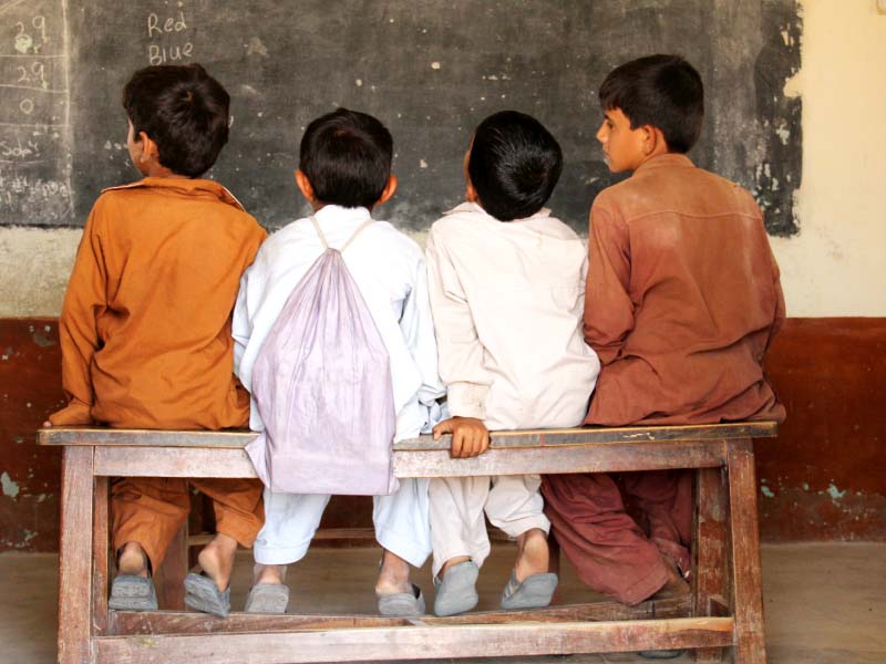 according to the education secretary the education and literacy department has also drafted a bill which makes it mandatory for children in sindh to get an education photo ayesha mir express