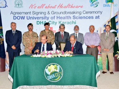 ground breaking ceremony duhs campus to be set up in dha city