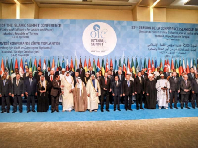 family photo of 13th organization of islamic cooperation summit at istanbul photo afp family photo of 13th organization of islamic cooperation summit at istanbul photo afp