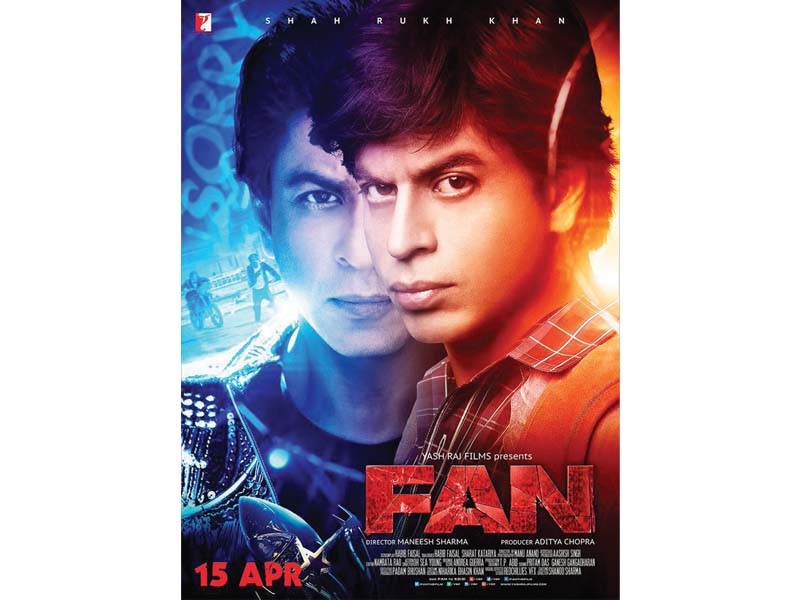 fan features shah rukh khan playing a double role photo file