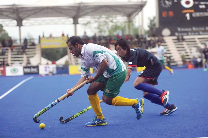 as impressive as it seems pakistan s 4 1 win didn t mean much as it came against minnows japan who have never beaten the greenshirts photo malaysian hockey confederation