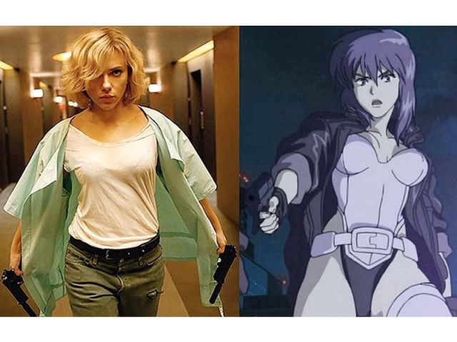 johansson will be seen essaying the role of major kusanagi in the upcoming anime remake photos file johansson will be seen essaying the role of major kusanagi in the upcoming anime remake photos file