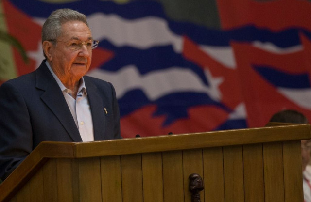 cuban president raul castro giving a speech during the opening of vii congress of cuban communist party pcc at convention palace in havana on april 16 2016 photo afp cuban president raul castro giving a speech during the opening of vii congress of cuban communist party pcc at convention palace in havana on april 16 2016 photo afp