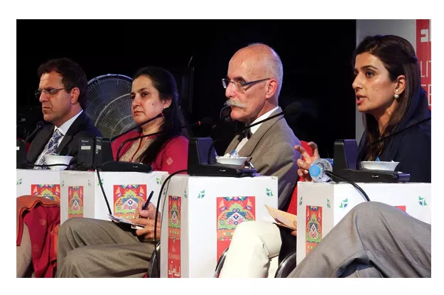 former foreign minister hina rabbani khar speaks on quot discussion on regional connectivity and stability quot during 2nd day of ilf 2016 photo inp former foreign minister hina rabbani khar speaks on quot discussion on regional connectivity and stability quot during 2nd day of ilf 2016 photo inp