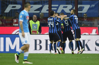 serie a inter dent napoli scudetto hopes to keep champions league dream alive