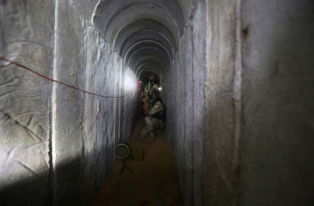 the tunnels toward egypt are generally used for smuggling into and out of the gaza strip which is under an israeli blockade photo afp