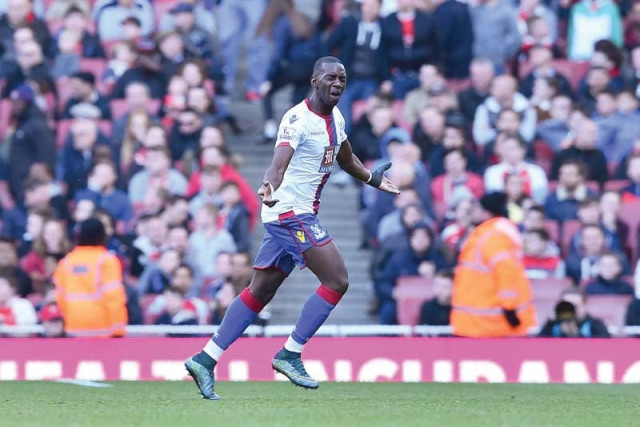bolasie all but ended arsenal s title hopes as he scored an 81st minute equaliser to stop the gunners running away with a win photo afp bolasie all but ended arsenal s title hopes as he scored an 81st minute equaliser to stop the gunners running away with a win photo afp