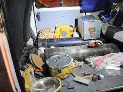 raid explosives seized from afghan national