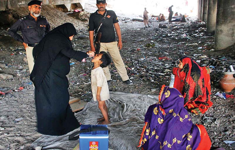 according to karachi commissioner asif hyder shah a target has been set this year to eliminate polio from pakistan and all the relevant stakeholders are working together to achieve this photo online