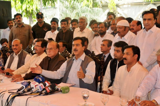 former prime minister yousaf raza gilani speaking at a farewell party arranged in the honour of mazoor wattoo photo express former prime minister yousaf raza gilani speaking at a farewell party arranged in the honour of mazoor wattoo photo express