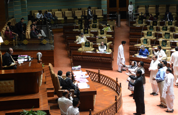 on going sindh assembly session photo express