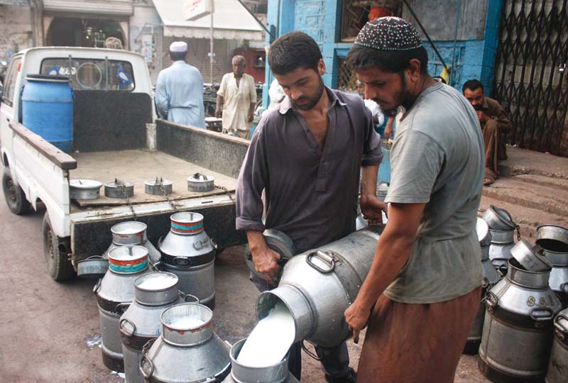 milkmen who sell fresh milk would now have the pretext of raising their prices as well despite having very little to do with the formal sector photo online