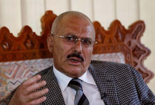 yemen 039 s former president ali abdullah saleh talks during an interview with reuters in sanaa may 21 2014 reuters