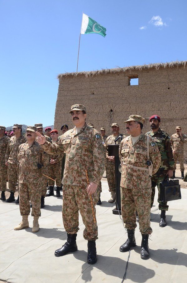 army chief general raheel sharif in shawal on april 18 2016 photo ispr