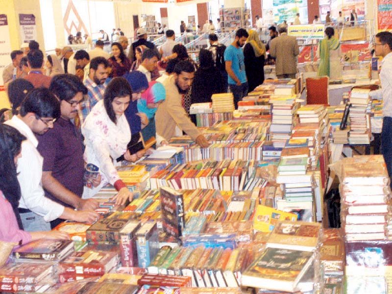 nbf said hundreds of thousands of book were sold during first two days of the festival photo waseem nazir express