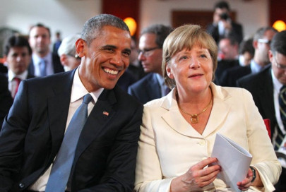obama arrives in germany to push free trade pact with merkel
