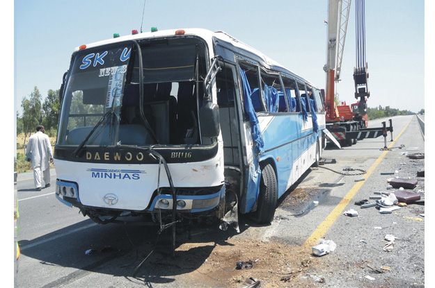 dozens injured in road accidents in sargodha and rahim yar khan districts photo express