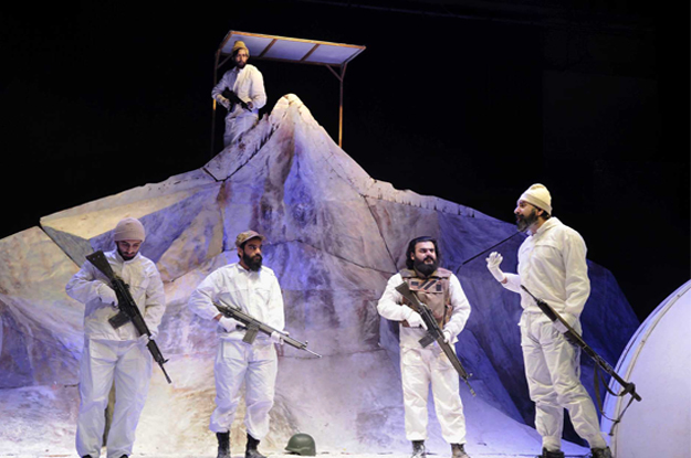 the play explores the lives of soldiers fighting in siachen in extreme weather conditions photo express