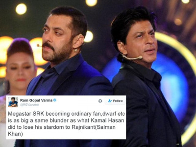 srk will lose his megastar status to salman khan ram gopal varma srk will lose his megastar status to salman khan ram gopal varma