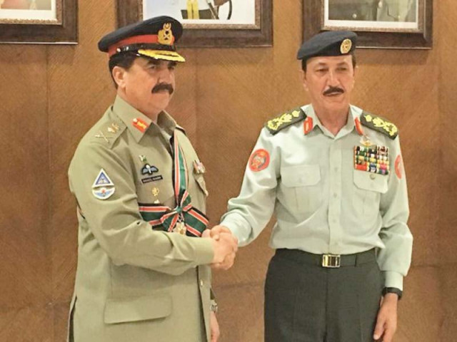 army chief general raheel sharif shakes hands with jordan s cjcs gen mashal al zaben photo ispr army chief general raheel sharif shakes hands with jordan s cjcs gen mashal al zaben photo ispr