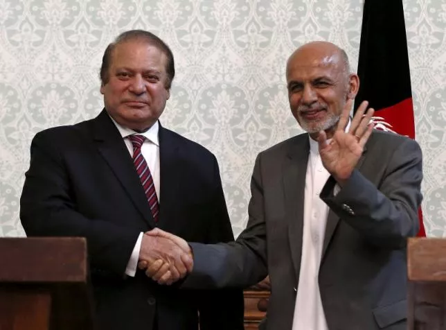 file photo of prime minister nawaz sharif shaking hands with afghan president ashraf ghani after a news conference in kabul may 12 2015 photo reuters file photo of prime minister nawaz sharif shaking hands with afghan president ashraf ghani after a news conference in kabul may 12 2015 photo reuters