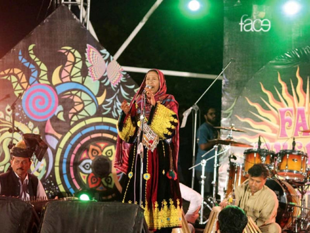 the festival featured a mix of folk and pop musicians photo muhammad javaid express