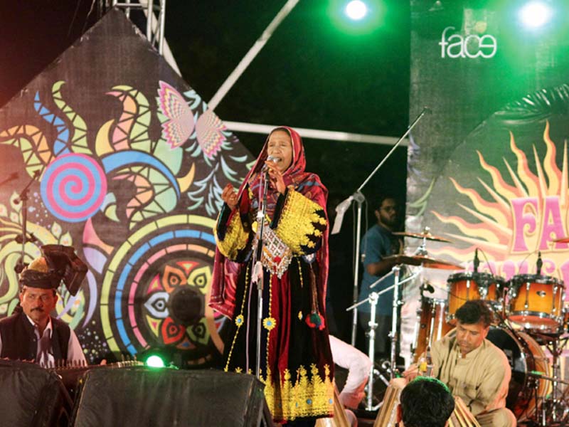 the festival featured a mix of folk and pop musicians photo muhammad javaid express