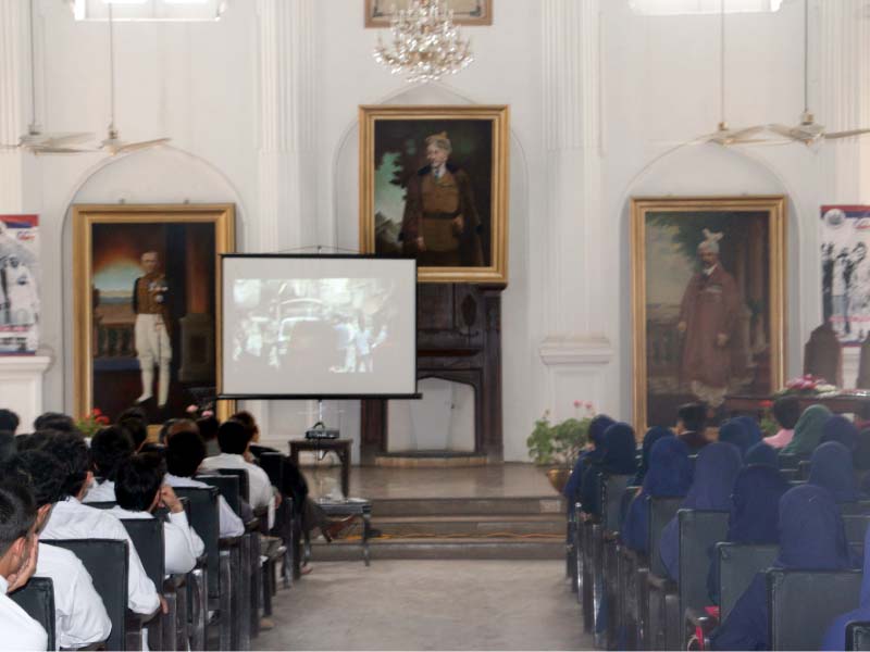 sharmeen obaid chinoy s documentary was screened at roos keppel hall in islamia college photo express